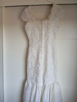 Vestido de Novia Blanco Encaje Sirena