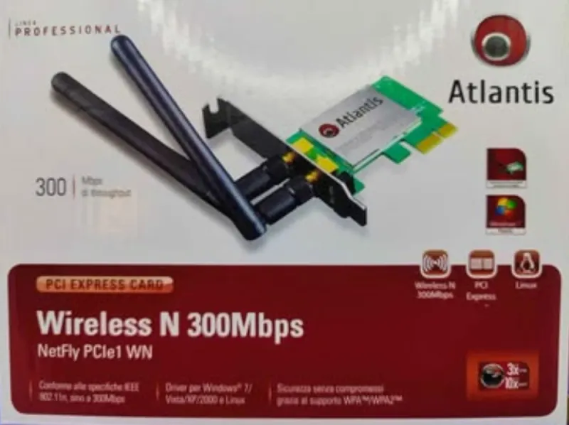Tarjeta de red inalámbrica N 300Mbps Atlantis