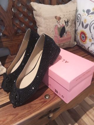 Zapatos Alma en Pena Negros Talla 37