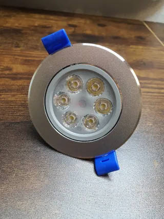 20 Focos LED Redondos Plateados ojos de buey