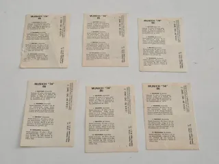 Lote 6 Cromos Mundial Munich 74 Australia