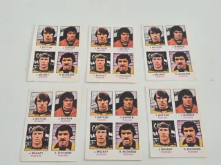 Lote 6 Cromos Mundial Munich 74 Australia