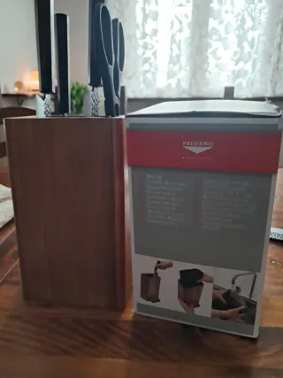 Ceppo porta coltelli legno Acacia