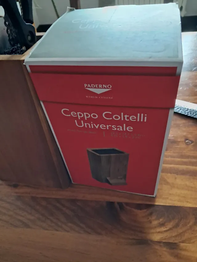 Ceppo porta coltelli legno Acacia