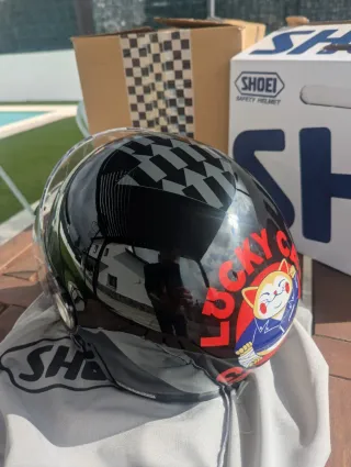 Casco Shoei Glamster Lucky Cat Garage talla M