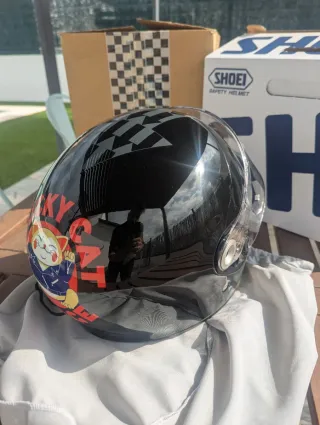 Casco Shoei Glamster Lucky Cat Garage talla M