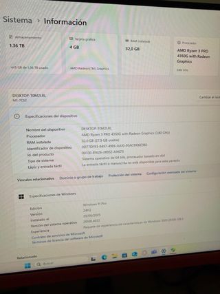 PC Gaming ASUS TUF 550W Negro/Azul