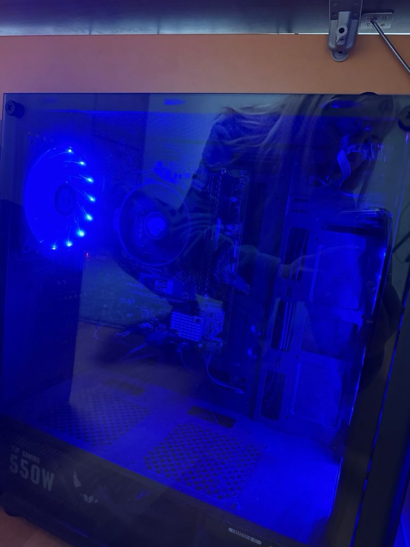 PC Gaming ASUS TUF 550W Negro/Azul afbeelding 2