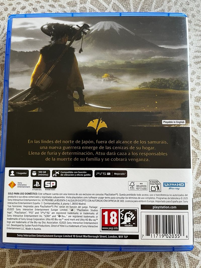 Ghost of Tsushima PS5 Juego Español afbeelding 2