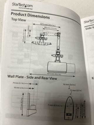 : Soporte Pared Monitor Startech WALLSTS1