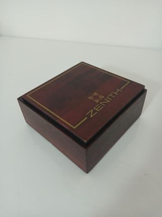 Scatola Zenith Legno Mogano Vintage Orologio