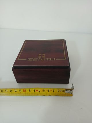 Scatola Zenith Legno Mogano Vintage Orologio