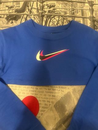 Felpa corta Nike blu