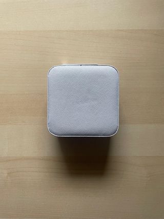 Joyero de viaje blanco