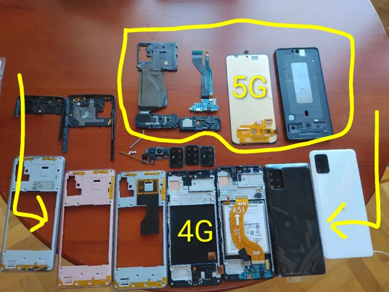 Pantallas Samsung A51 afbeelding 4