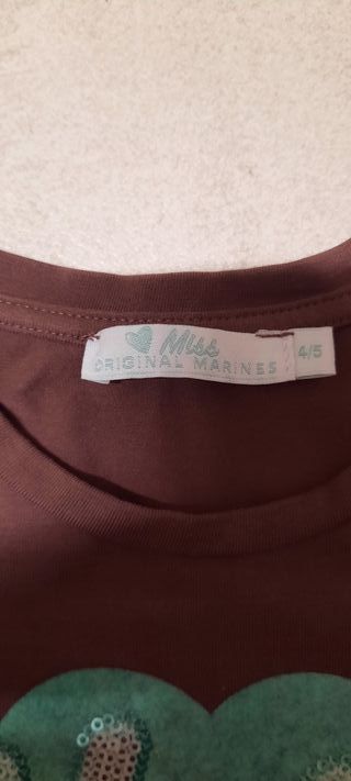 Maglia bambina Original Marines con paillettes