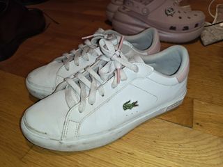 Zapatillas Lacoste Blancas y Rosas