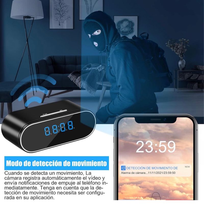 Mini Cámara Espía Oculta SIN ABRIR afbeelding 5