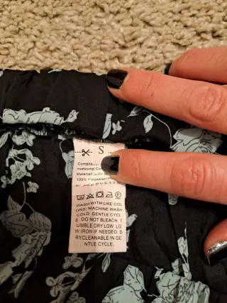 Falda larga estampada floral