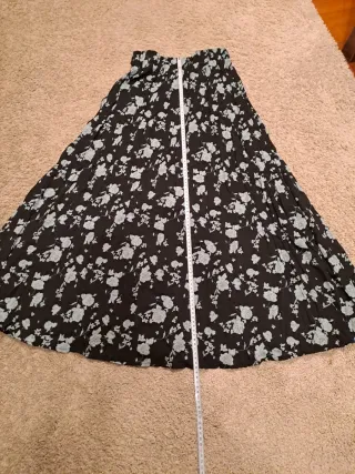 Falda larga estampada floral