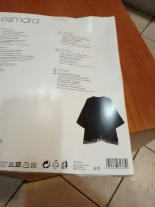 Quimono Esmara Talla 54-56 Negro