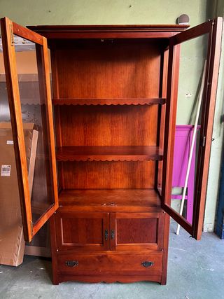 Vitrina madera cristal