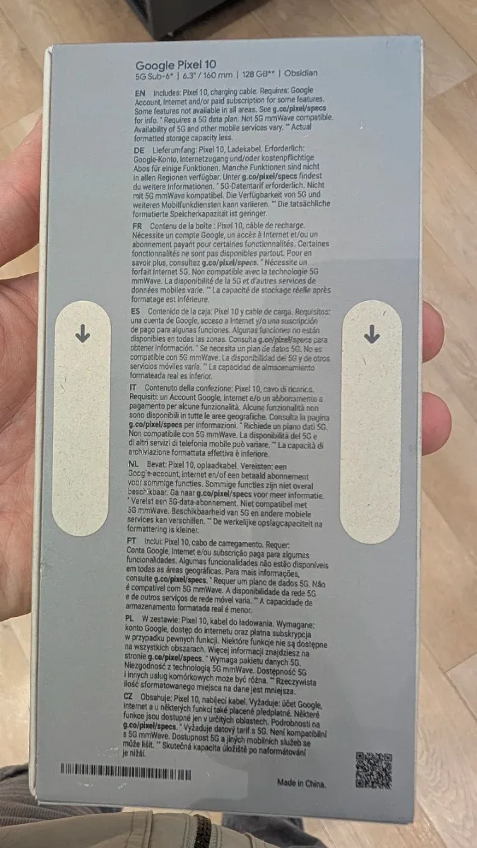 Google Pixel 10 Negro Nuevo Sin Abrir afbeelding 2