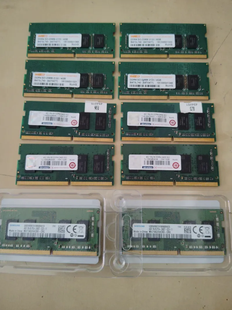 LOTE 10 MEMORIAS RAM 4GB DDR4