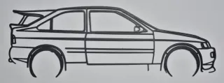 Silueta Ford Escort Cosworth