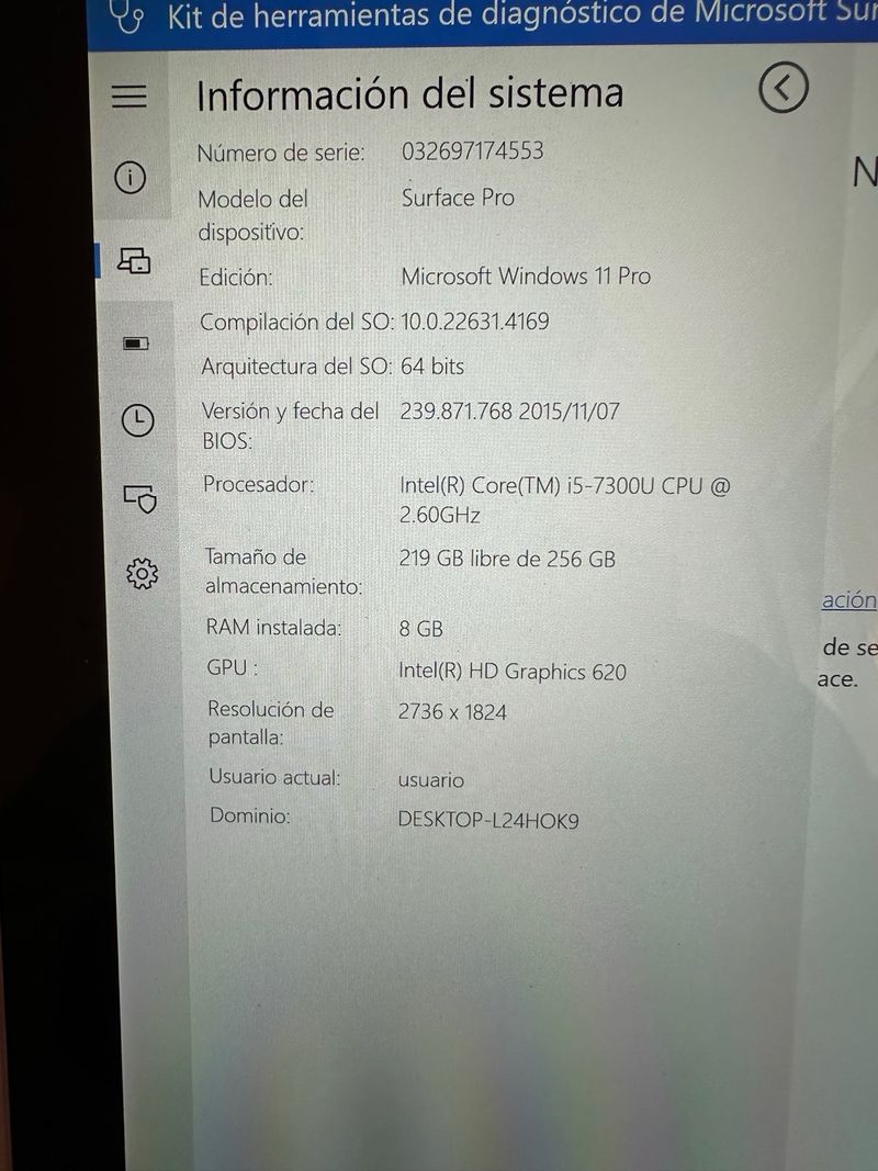 Microsoft Surface Pro 5 barata (leer descripción) afbeelding 6