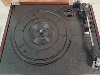 Tocadiscos Bluetooth con Altavoces Marrón