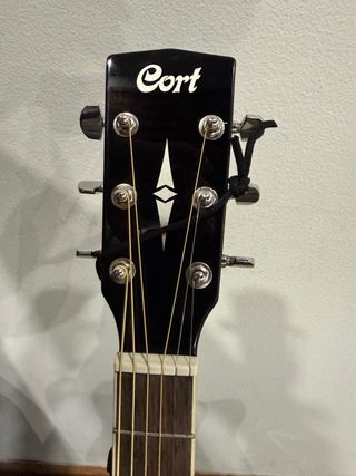 Guitarra Cort Acústica Negra (NUEVA) + Funda Nueva