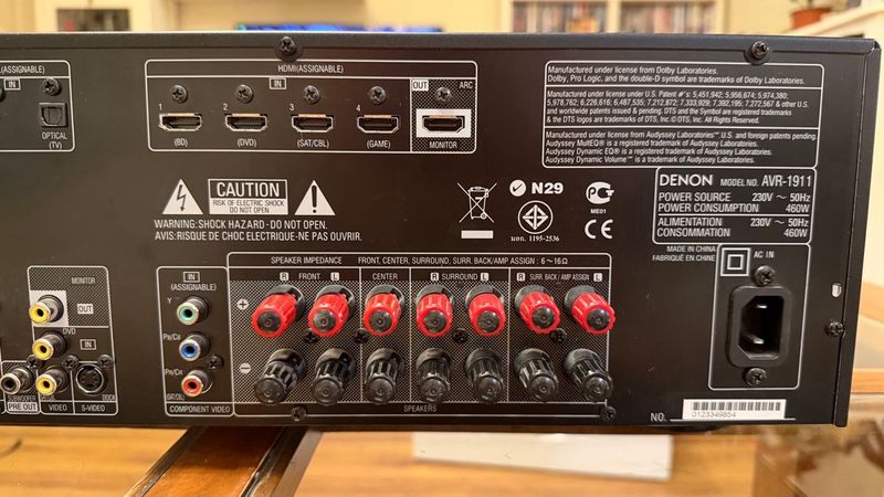 Amplificador Denon AVR-1911 Negro afbeelding 2