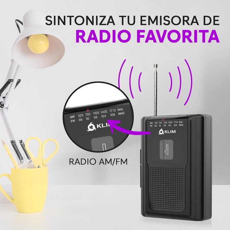 NUEVO - K8 Reproductor Cassette Radio AM/FM afbeelding 6