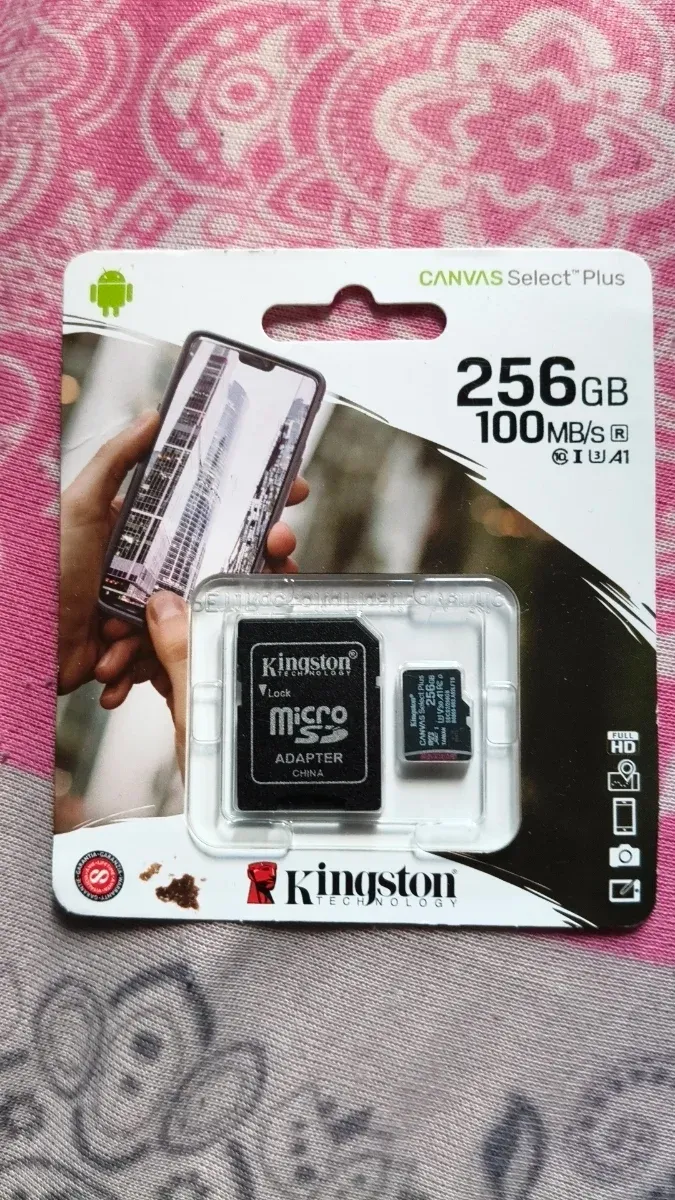 Micro SD Kingston 256GB Canvas Select Plus