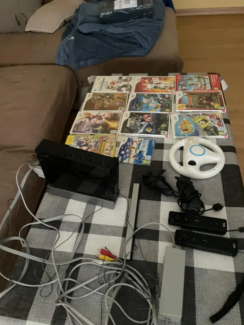 Consola Wii + 11 Juegos + Volante Mario Kart afbeelding 2