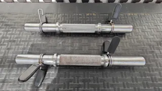 Mancuernas de hierro con cierres