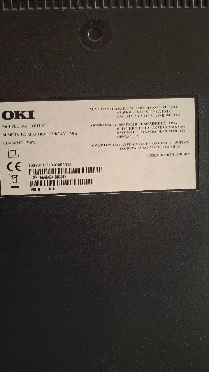 Televisor OKI 32 Negro afbeelding 4