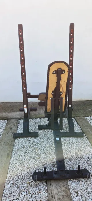 Banco y soporte de pesas Domyos HG 970