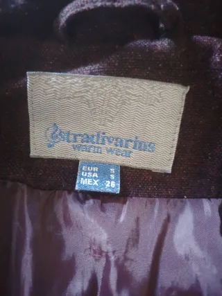 Chaqueta Stradivarius Invierno Talla S