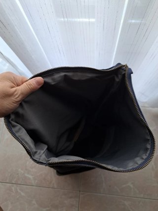 Zaino Crazy Lou Paris denim e cuoio