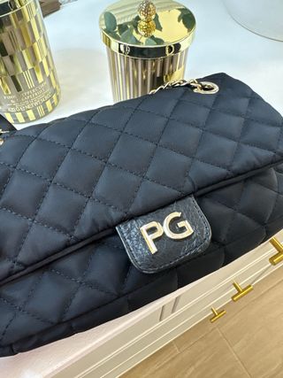 Bolso Purificación Garcia acolchado negro