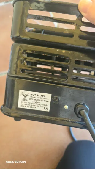 Plataforma Calentadora Carbón Eléctrica