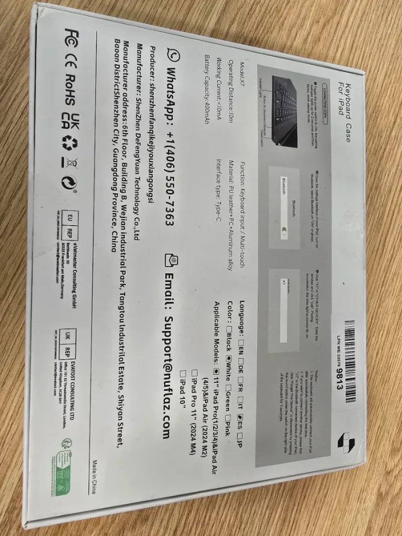Funda Teclado iPad Air/Pro 11 Blanco afbeelding 8