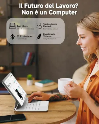 Funda Teclado iPad Air/Pro 11 Blanco