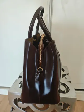 Bolso Bimba y Lola Marrón Charol