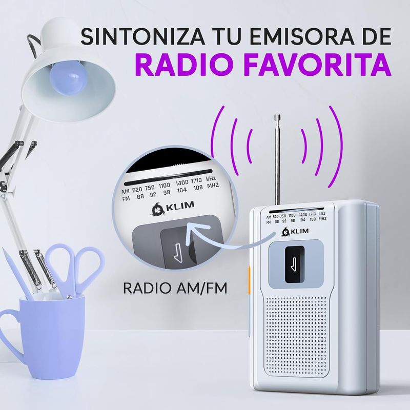 NUEVO - K8 Reproductor Cassette Radio AM/FM afbeelding 6
