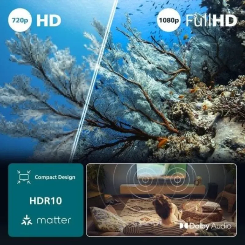 Smart TV Philips 40 Negro afbeelding 2
