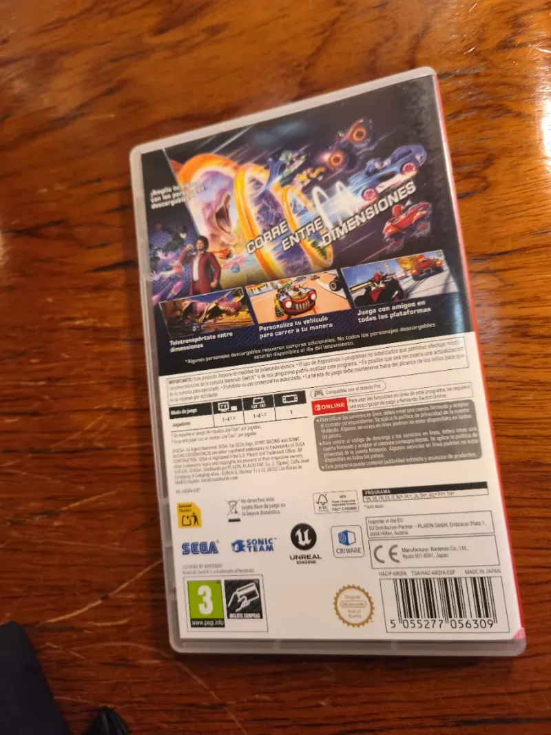 Sonic Racing Crossworlds Nintendo Switch afbeelding 2