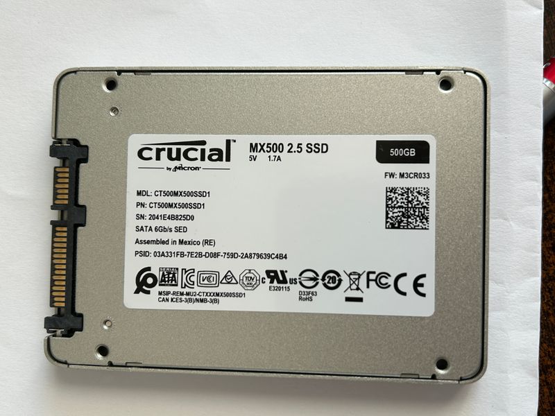 Crucial SSD 500GB MX500